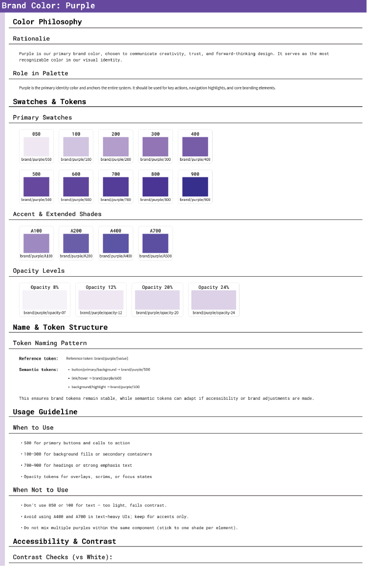 JobTrack brand color palette — purple variant